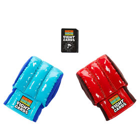 Rock 'Em Sock 'Em Robots Fight Cards Card Game with Two Boxing Gloves, Team Party Game