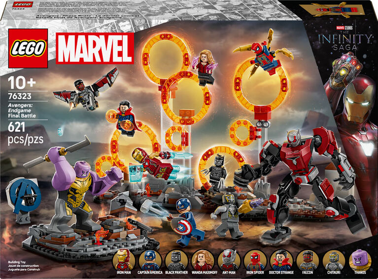 LEGO Marvel Avengers : Phase finale - Le dernier combat, Ensemble de jeu à construire avec figurines 76323