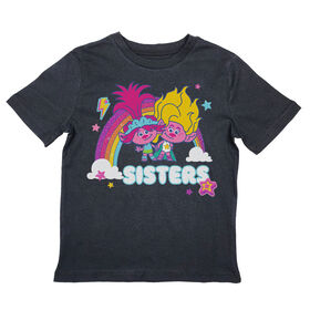 T-shirt à manches courtes Trolls - Noir
